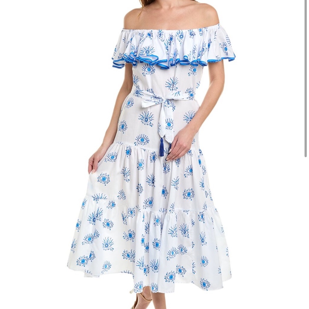 Paolita Kaleidoscope Eyes Bianca Maxi Dress